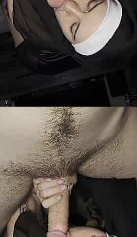 Nasty Nun Sucks 4 Pleasure Sloppy Style
