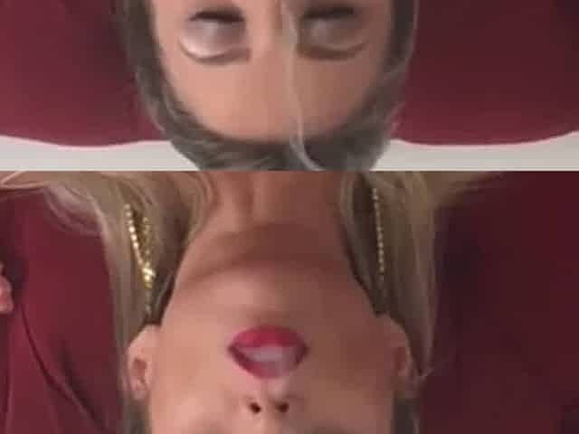 Smoking Hot Blonde playing with her Twat