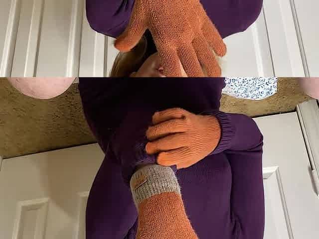 Step-Mamma's Brown gloves