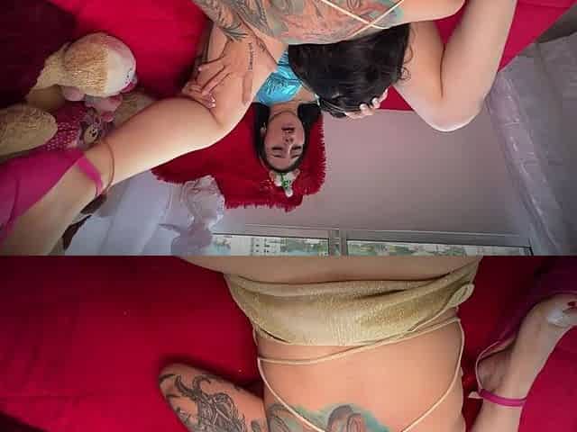 Roomates Eager for Dick Play with Dildo and Eat Each Other's Asses - Sweetkimmi