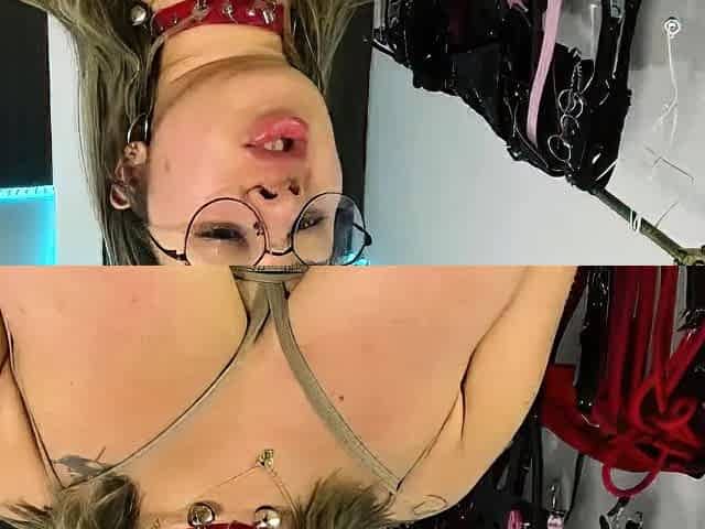 Cute blonde with big boobs solo
