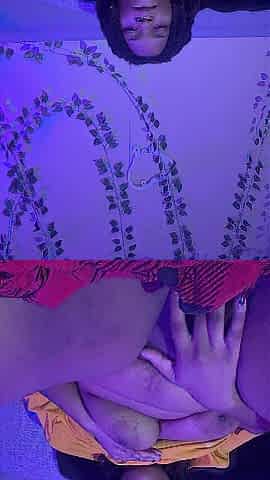 Your Dude Home gal playing with her twat but just for u dad !!! (LARGE MELONS)