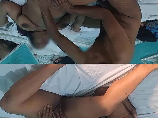 ebony lover masturbating the married woman's cunt with Fisting, putting his hand inside the cunt.