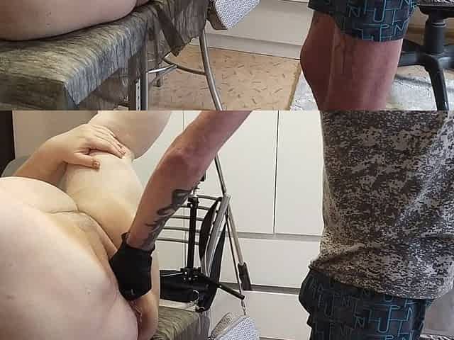 Fucking My Girlfriend with My Hand and Dick in a Big Meaty Pussy