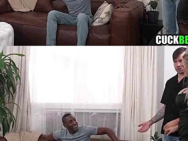 Cuck Watches Hotwife Booty Drilled By Large Ebony Ramrod