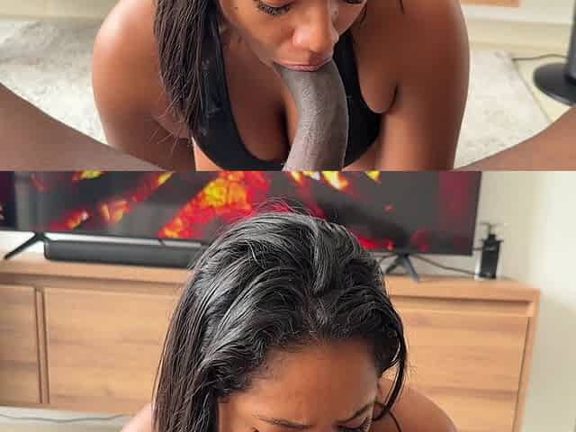 I Swallow Every Inch of the BBC Until She Makes Her Cum in My Mouth