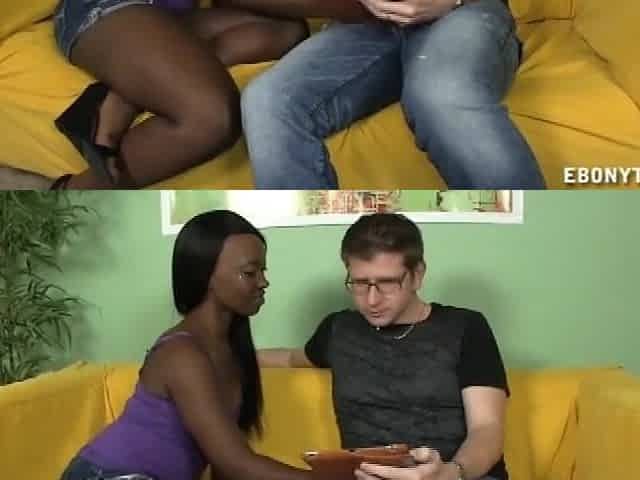 Topless Black Tugjob