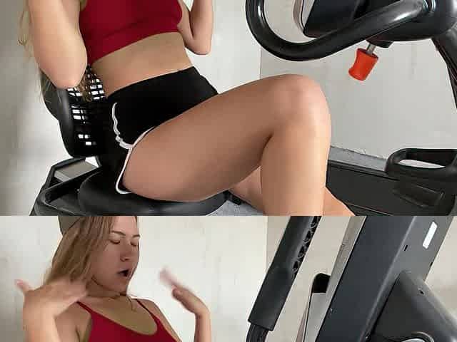 Russian masturbation in the gym