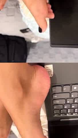 Classy blonde enjoys foot fetish
