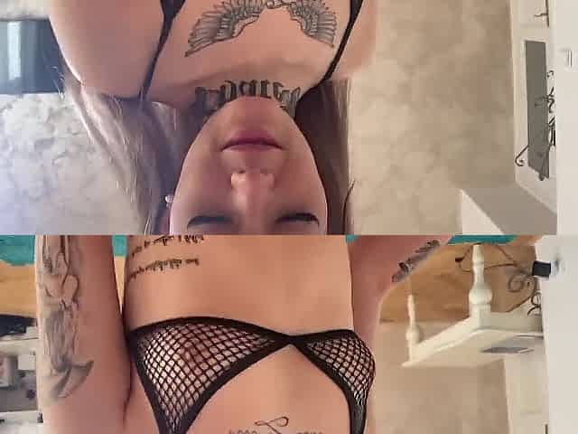 Suck It and Dont Stop - Tiny Golden-haired in Action with Large Rod in POV