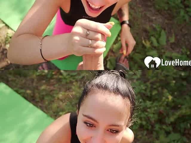 I Meet a Yoga Teenage Girl in the Forest and Shag Her Tight Vagina Hard