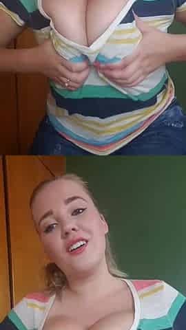 I Love to Be Rough with My Tits and Get Cum All Over Them