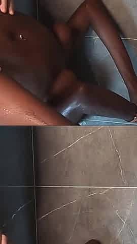 Hot Shower Fuck with African Petite Ebony Wife - Cum in Mouth