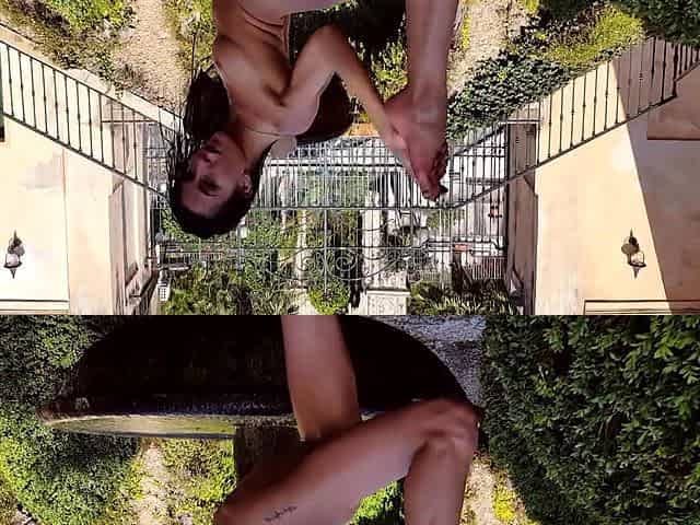 Virgin Cute Brunette Babe Outdoor
