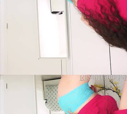 Braless Dancing in Booty Shorts