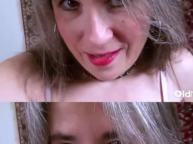 An Alluring Older American Woman In A Private Intimate Moment