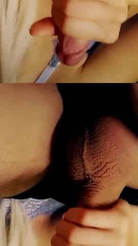 Cum After Cum. Handjob Cumshot After Blowjob Massive Cumshot in Position 69