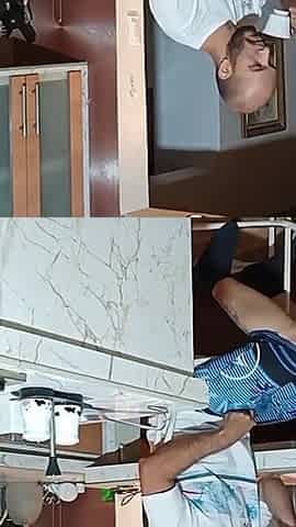 I Fuck My Stepson in the Kitchen. I Love His Big Cock in My Mouth.
