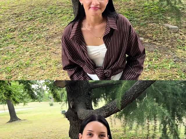 Pretty tourist has BEEN FUCKED IN A PARK. Outdoor sex with