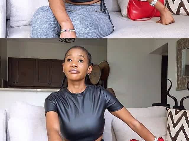 This flexible EBONY MILF was stretching