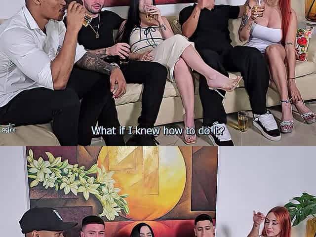 I go to a party but we all end up having a wild fuckfest - Andrea Castro