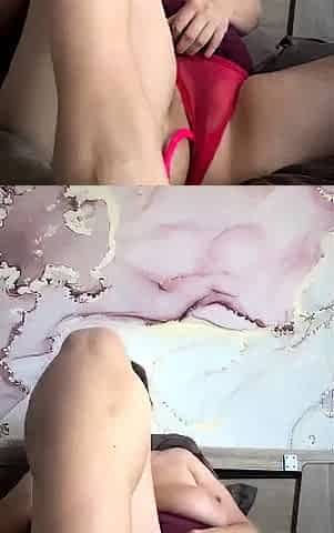 Big boob brunette masturbates on webcam