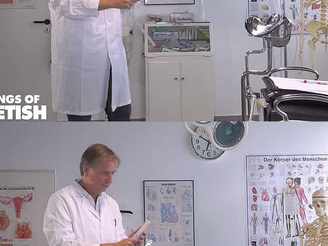 Blonde Patient Gets Her Pussy Fucked by a Old Doctor and Pussy Pleased by His Nurse