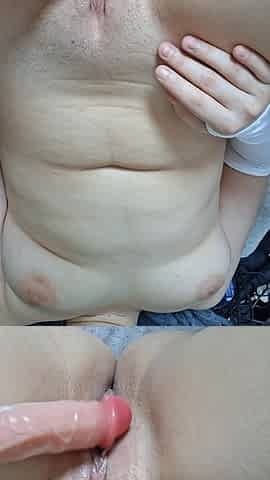 I Got Orgasm From Rubbing Clit After a Long Masturbation with Thrusting Dildo Deep