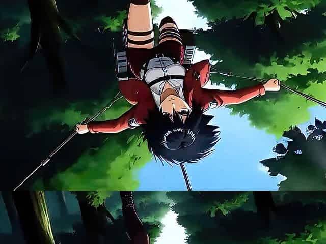 Mikasa Ackerman Hardcore Anal Sex with Titan Eren Yeager Outdoors in the Forest - AI Generation Anal