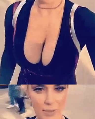 WWE - Lana aka C.J. Perry selfie vid with massive cleavage