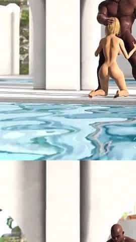 Group sex on the island. Black big guys fuck hard hot horny girls
