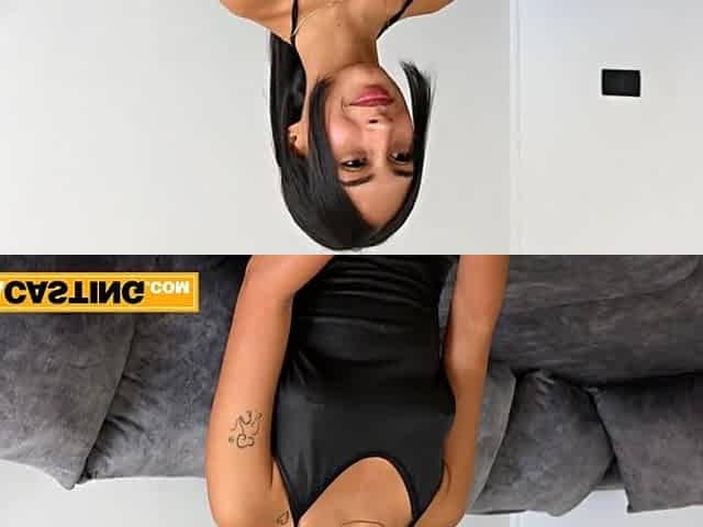 Hawt Colombian 18yo model deepthroat her large rod agent at recorded try-out!