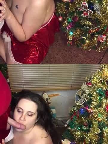 Thanksgiving Blow job Jizz flow On Tongue And Face