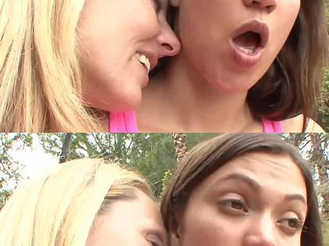 Mandy More and Brenda James in hot lesbian action