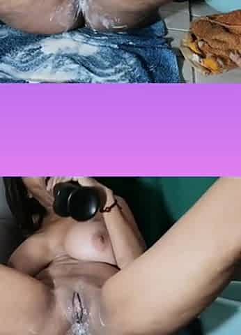Big clit expelling cum