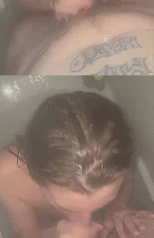 Getting him supplementary clean in the shower