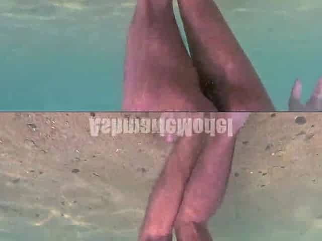 All Natural Chick Swimming In nature's garb Slow Motion