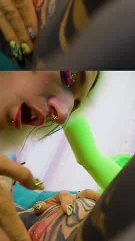 Lesbian Orgy - Dildos and Costums - Real Orgasms From Tattoo Girls