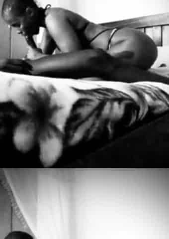 Aged black neighbor sucks my huge pulsating knob