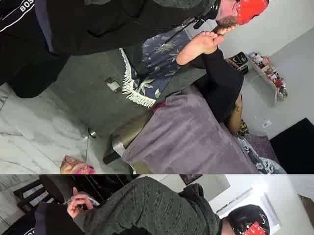 Foot fetish Handjob POV