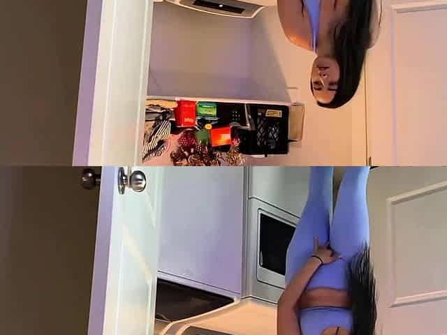 Big-Tit MILF Fucks Washing Machine