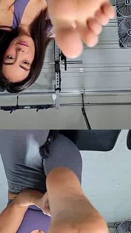 Exotic brunette hardcore foot fetish fuck