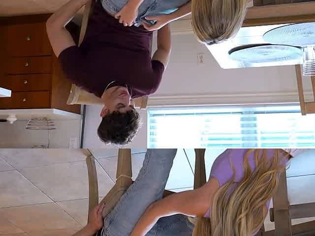Horny Teen Step Sister Secretly Fucks StepBrother With Mom