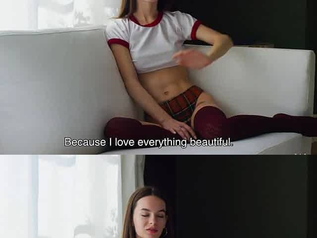 Sensual Solo Tease: Inside Look at Beauty's intimate