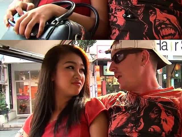 Cute Thai MILF picked up for dirty sex