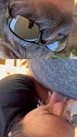 Seductive Outdoor Oral-job