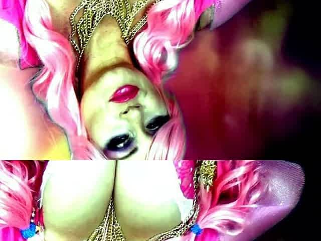 Cute blonde with big boobs solo