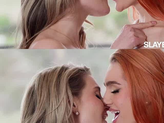 SLAYED Fit Redhead Little Dragon Makes Cute BFF HoneyBee Squirt All Over The Daybed