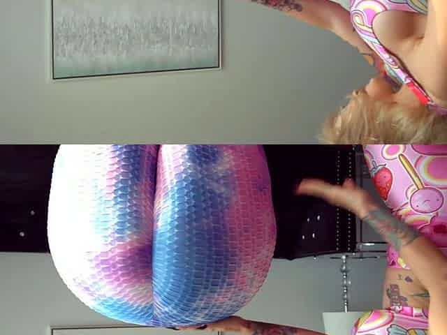 Busty curly brunette with big boobs fucks on couch