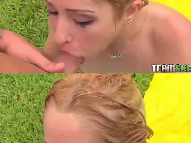 Goldie Ortiz In Sweet Teen 18+ Gets Fucked Outdoor Pool